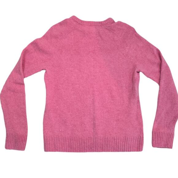 H & M Label of Graded Goods Sweater Bubblegum Pink Crew Neck Pullover - Picture 2 of 7